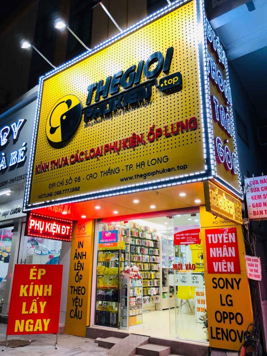 Mẫu Bảng Hiệu Điện Thoại Đẹp Năm 2026