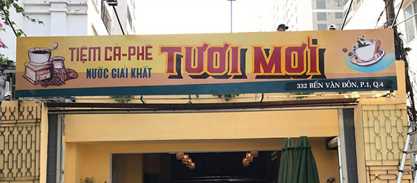 Mẫu Bảng Hiệu Cà Phê Xưa Đẹp