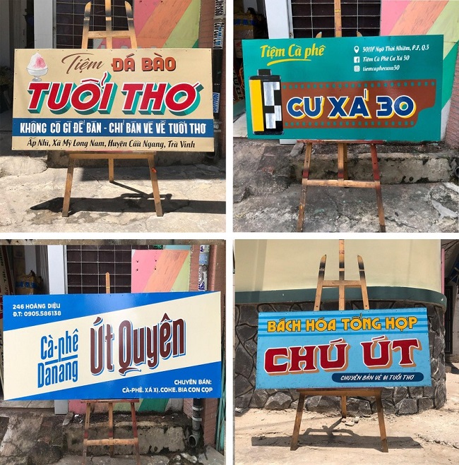 Mẫu Bảng Hiệu Cà Phê Xưa Đẹp