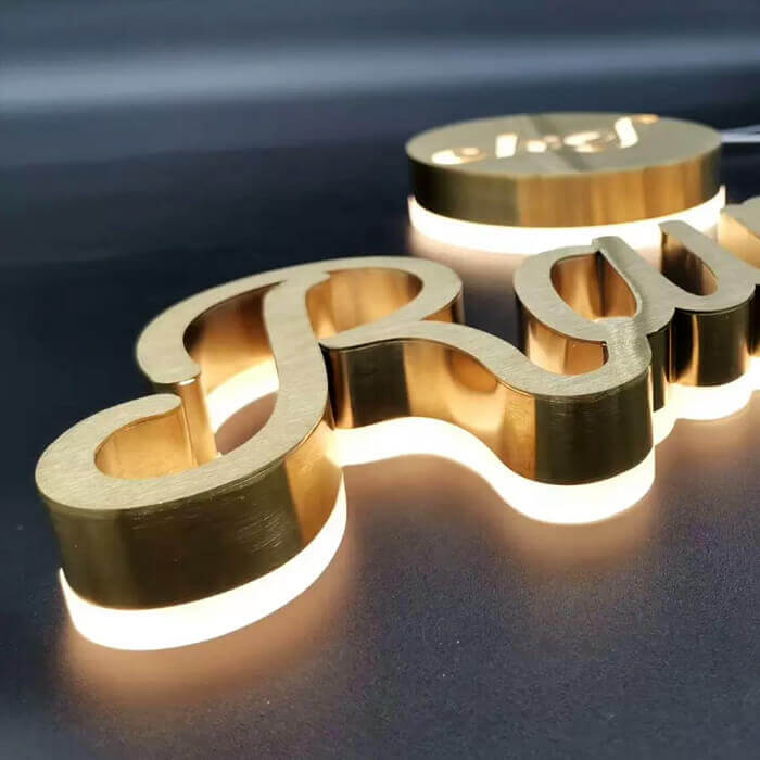 Mẫu Bảng Hiệu Chữ Nổi Inox Vàng Đẹp Năm 2026