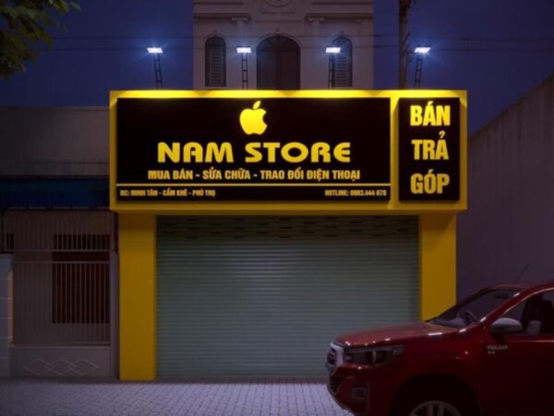 Mẫu Bảng Hiệu Cửa Hàng Điện Thoại Đẹp Năm 2026