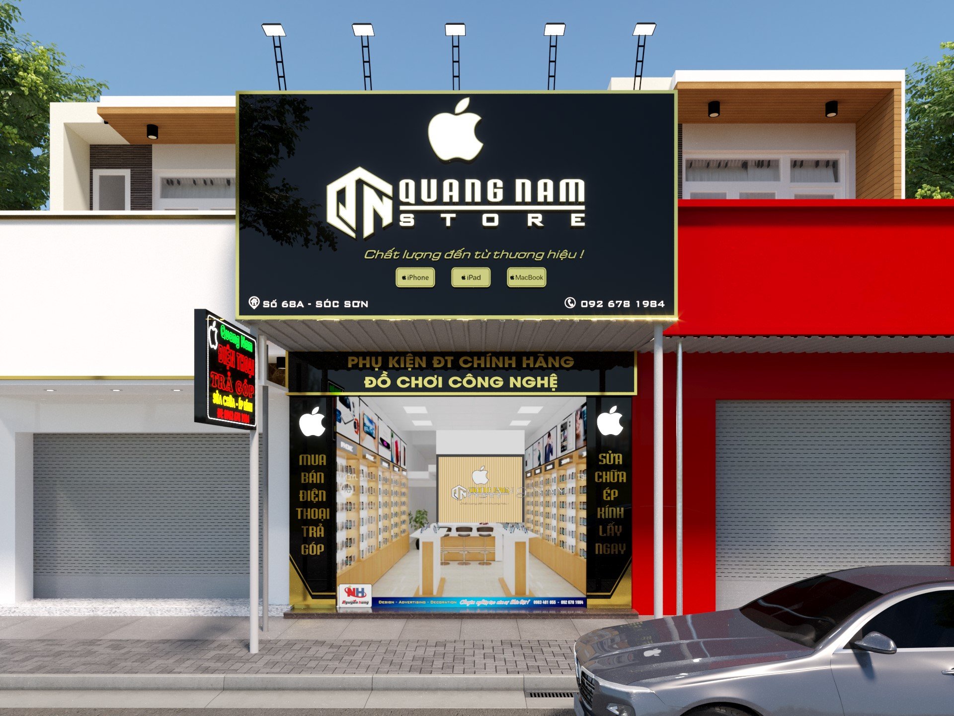Thiết Kế Bảng Hiệu Cửa Hàng Điện Thoại