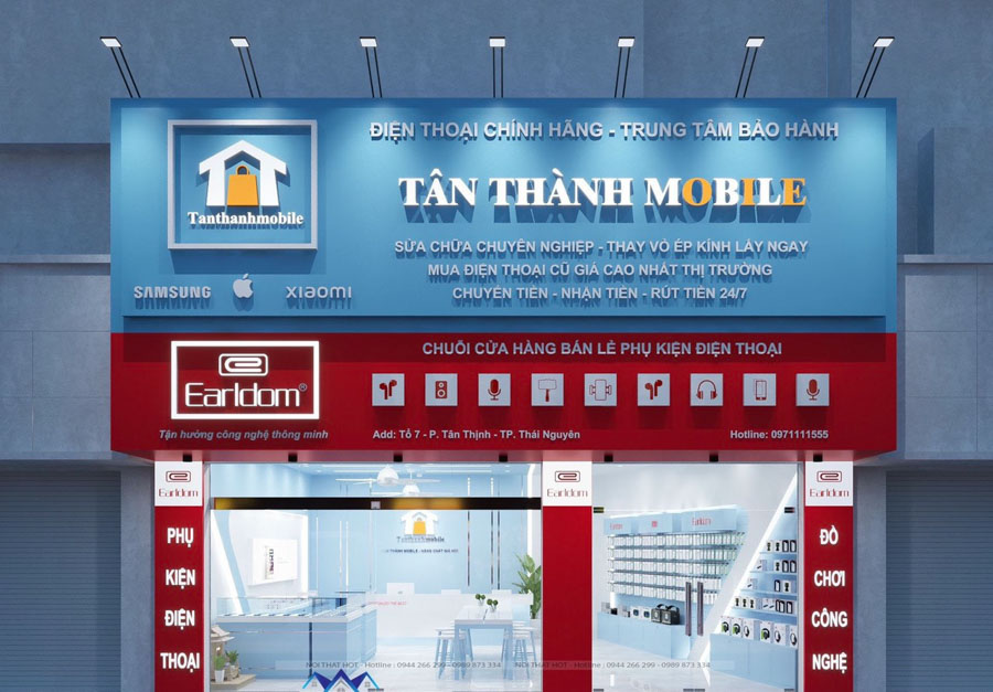 Thiết Kế Bảng Hiệu Cửa Hàng Điện Thoại