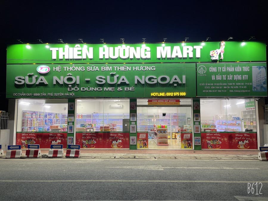 Mẫu Bảng Hiệu Cửa Hàng Sữa Đẹp