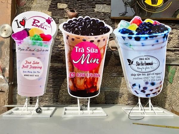 Thiết Kế Hộp Đèn Trà Sữa Đẹp