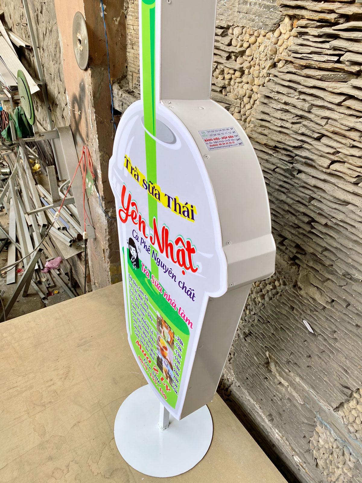 Thiết Kế Hộp Đèn Trà Sữa Đẹp