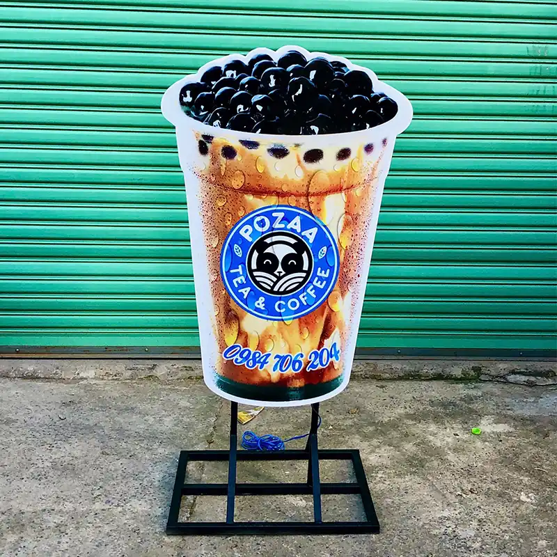 Mẫu Hộp Đèn Trà Sữa Đẹp