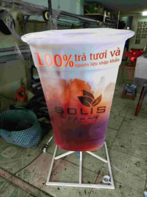 Mẫu Hộp Đèn Trà Sữa Đẹp