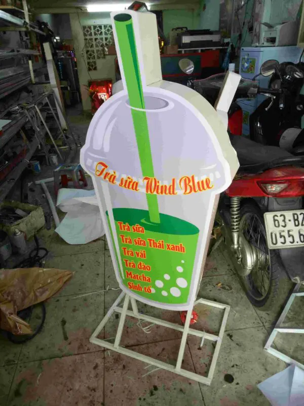 Mẫu Hộp Đèn Trà Sữa Đẹp