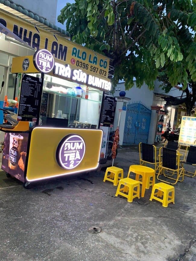 Mẫu Hộp Đèn Trà Sữa Đẹp