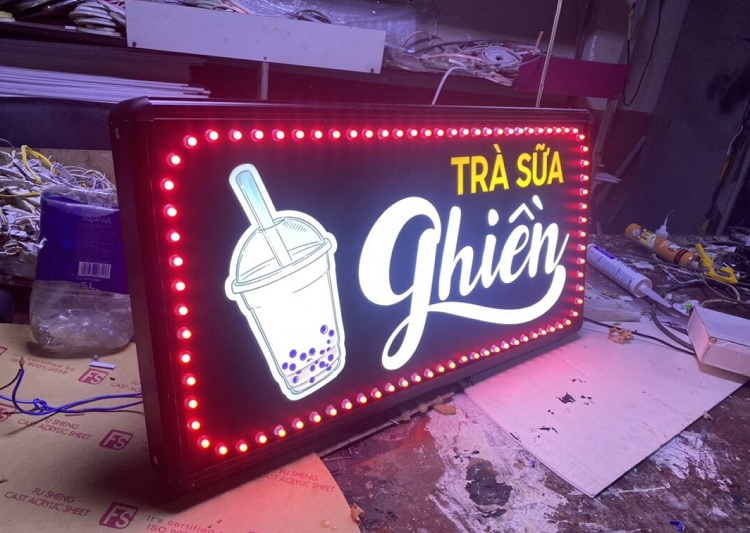 Mẫu Hộp Đèn Trà Sữa Đẹp Năm 2026