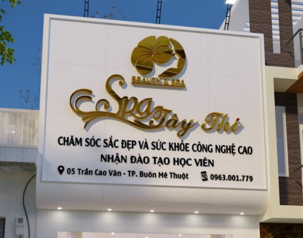 Mẫu Biển Quảng Cáo Spa Đẹp