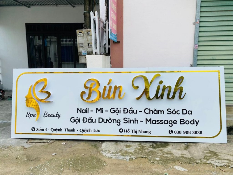 Mẫu Biển Quảng Cáo Spa Đẹp