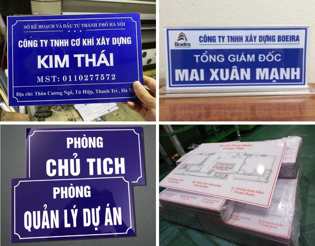 Bảng Hiệu Công Ty Bằng Mica Đẹp