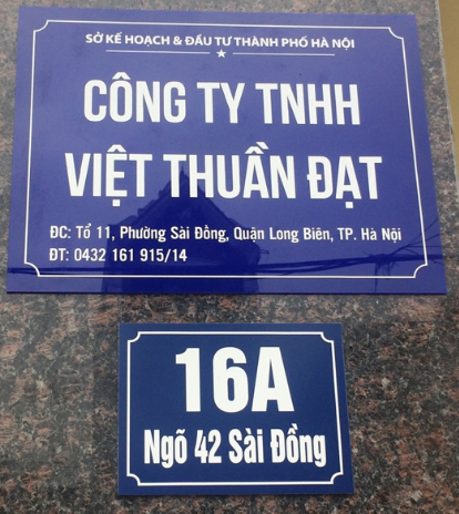 Thi Công Bảng Hiệu Công Ty Bằng Mica Đẹp