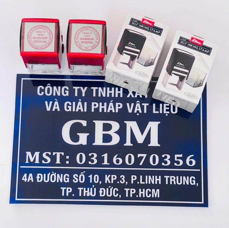 Thiết Kế Bảng Hiệu Công Ty Bằng Mica Đẹp