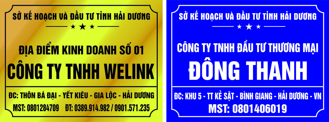 Thiết Kế Bảng Hiệu Công Ty Bằng Mica Đẹp