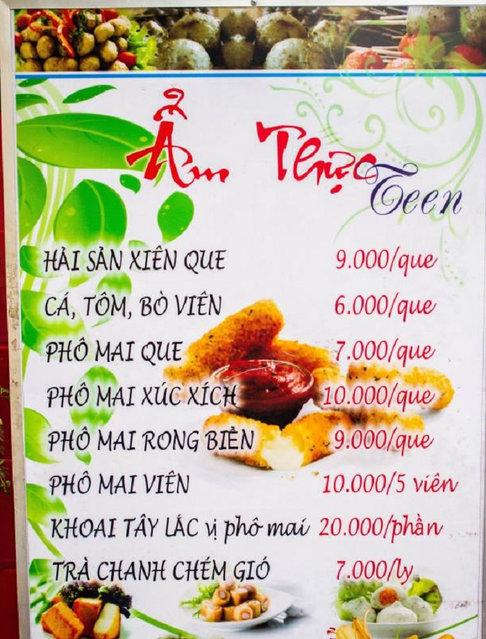 Mẫu Biển Quảng Cáo Đồ Ăn Vặt Đẹp