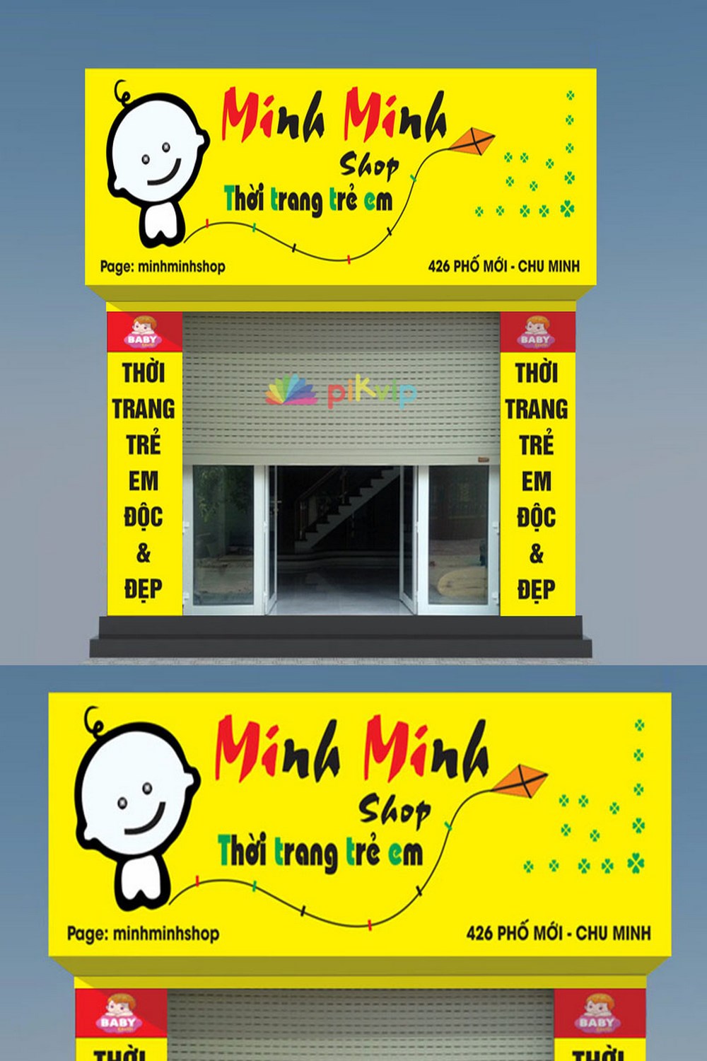 Mẫu Biển Quảng Cáo Shop Thời Trang Đẹp