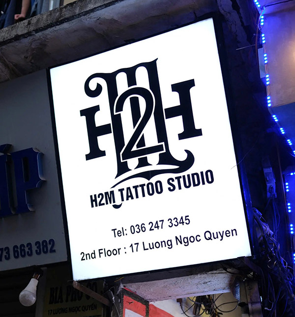 Mẫu Biển Hiệu Tiệm Xăm Đẹp Năm 2026