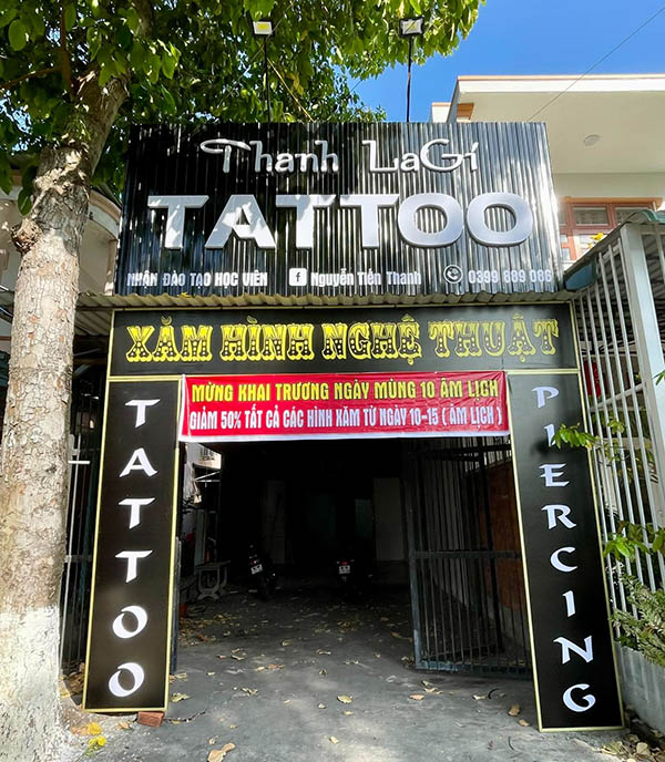 Thiết Kế Biển Hiệu Tiệm Xăm Đẹp