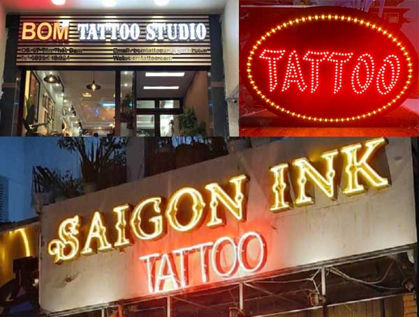 Thiết Kế Biển Hiệu Tiệm Xăm Đẹp