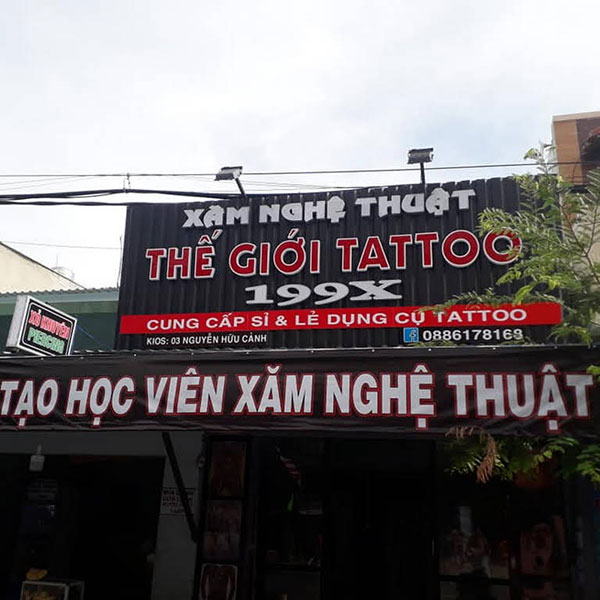 Thiết Kế Biển Hiệu Tiệm Xăm Đẹp