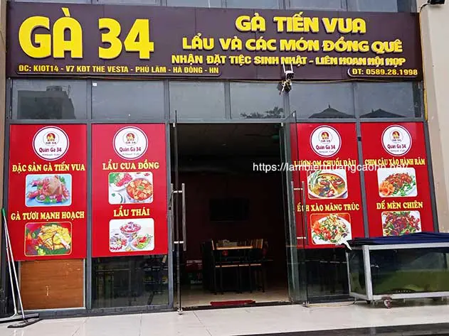 Mẫu Biển Quảng Cáo Nhà Hàng Đẹp