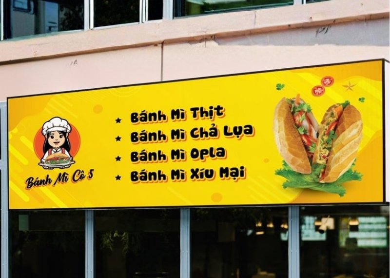 Bảng Hiệu Bánh Mì Đẹp