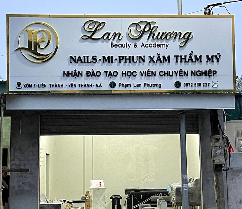 Bảng Hiệu Phun Xăm Thẩm Mỹ Đẹp