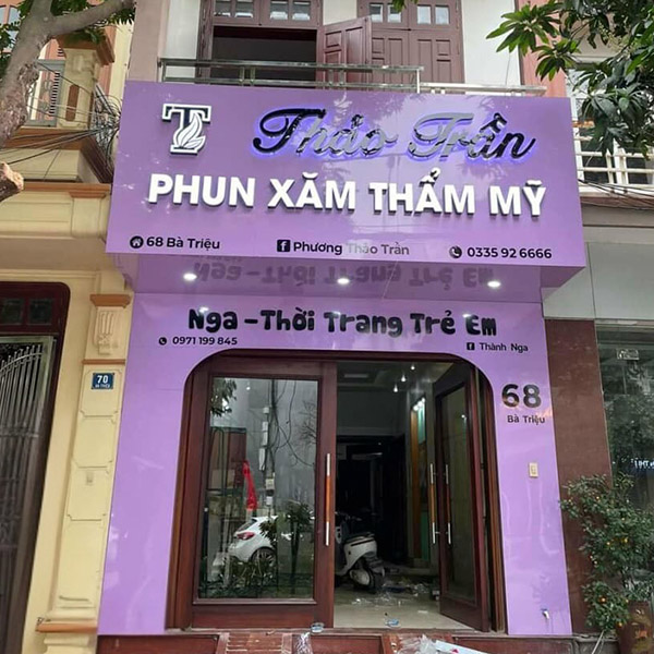 Thiết Kế Bảng Hiệu Phun Xăm Thẩm Mỹ