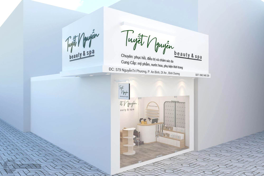 Thiết Kế Bảng Hiệu Phun Xăm Thẩm Mỹ