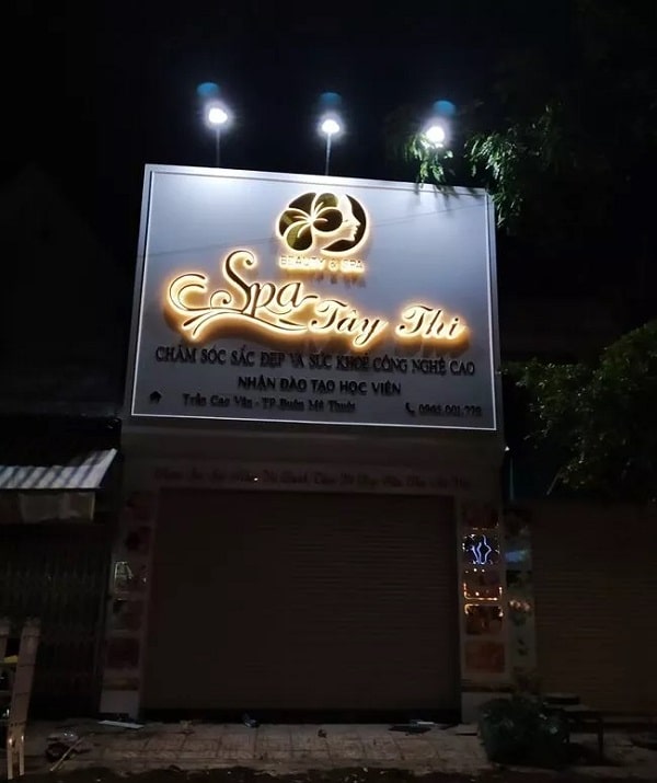 Mẫu Bảng Hiệu Phun Xăm Thẩm Mỹ Đẹp