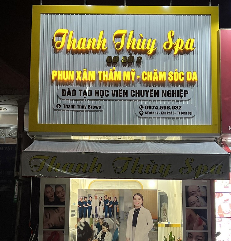 Mẫu Bảng Hiệu Phun Xăm Thẩm Mỹ Đẹp