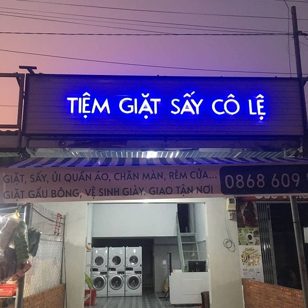 Thi Công Biển Quảng Cáo Giặt Là