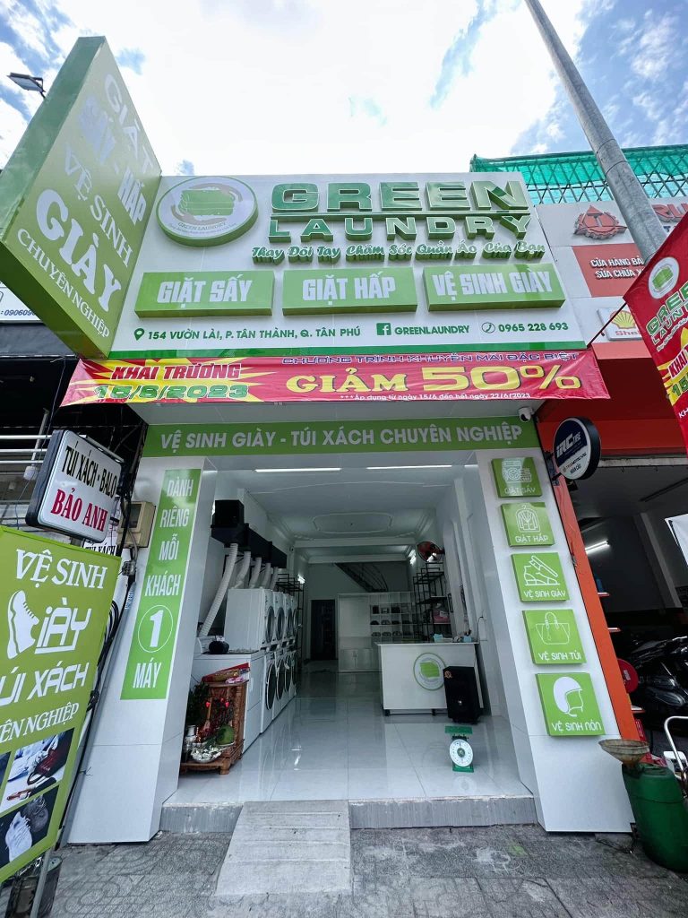 Thi Công Biển Quảng Cáo Giặt Là