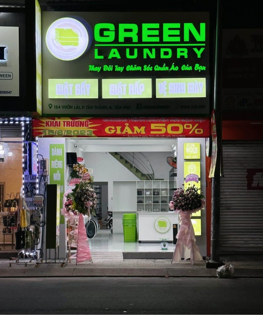 Thiết Kế Biển Quảng Cáo Giặt Là