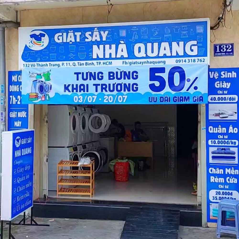 Thiết Kế Biển Quảng Cáo Giặt Là