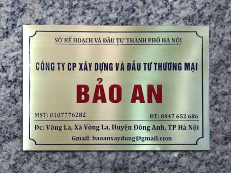 Mẫu Bảng Hiệu Doanh Nghiệp Đẹp Năm 2026