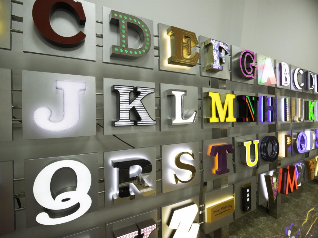 Thiết Kế Bảng Hiệu Chữ Nổi Đèn LED