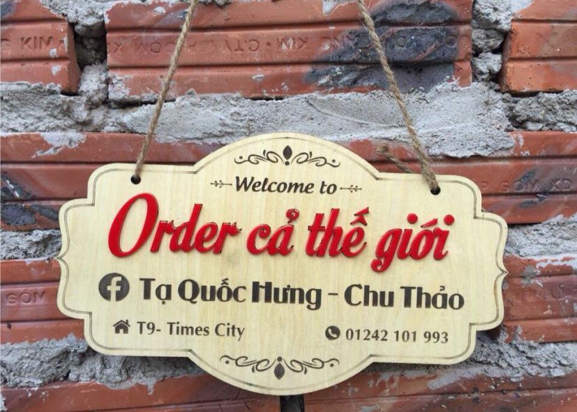 Mẫu Biển Quảng Cáo Gỗ Đẹp