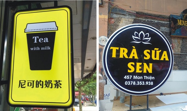Bảng Hiệu Trà Sữa Đẹp