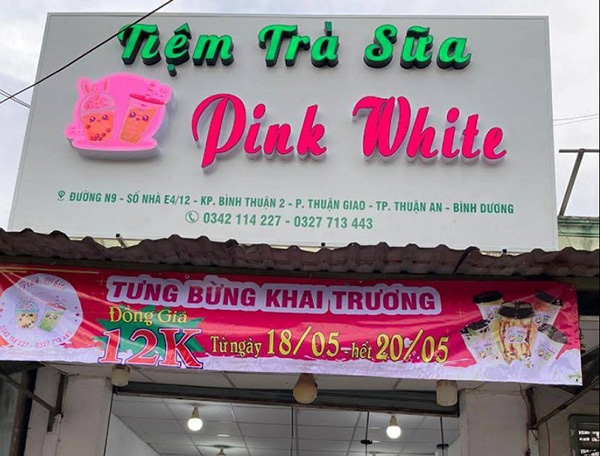 Mẫu Bảng Hiệu Trà Sữa Đẹp