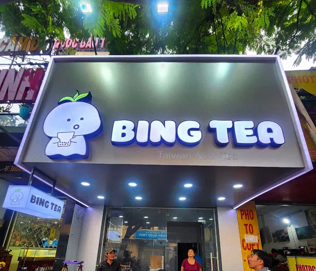 Thi Công Bảng Hiệu Trà Sữa Đẹp