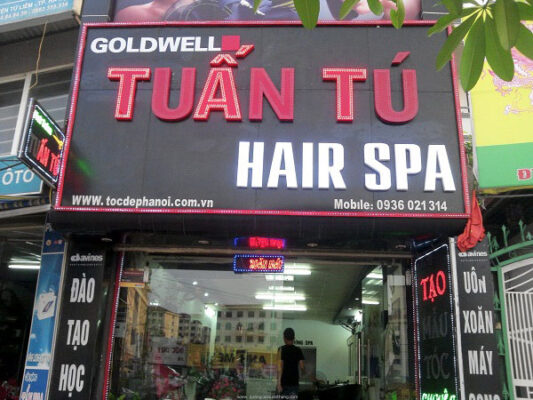 Thi Công Bảng Hiệu Salon Tóc Đẹp