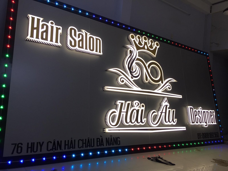 Thi Công Bảng Hiệu Salon Tóc Đẹp