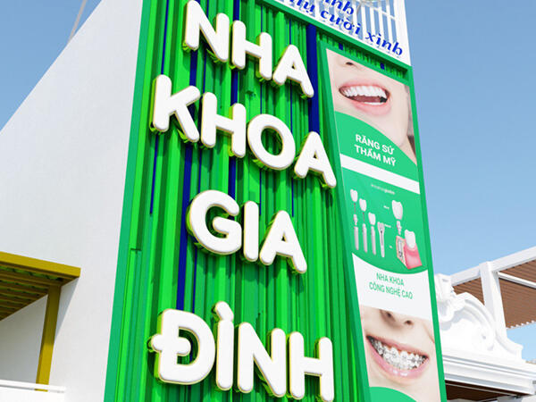 Mẫu Bảng Quảng Cáo Nha Khoa Đẹp