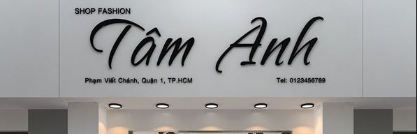 Mẫu Bảng Hiệu Shop Quần Áo Đẹp