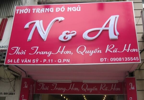 Mẫu Bảng Hiệu Shop Quần Áo Đẹp