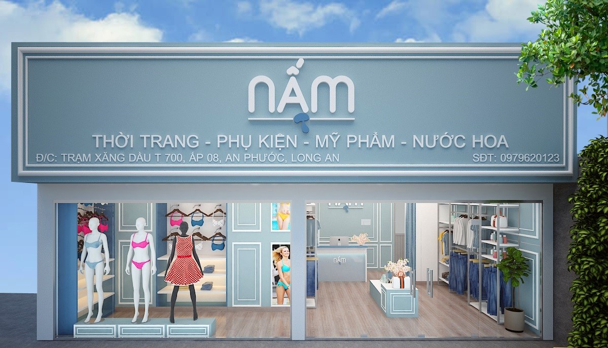 Mẫu Bảng Hiệu Shop Quần Áo Đẹp